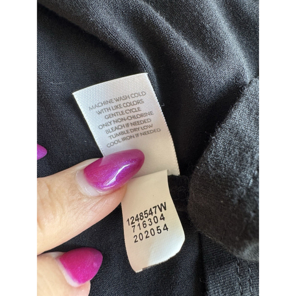 Pure J Jill Black Dress Long Sleeve Pullover Easy Minimalist Style - Picture 6 of 8